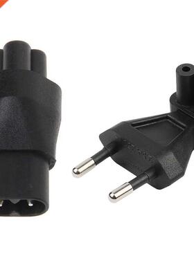 IEC 320 C5 3-Pin Female to C8 2-Pin Male Plug Converter Powe