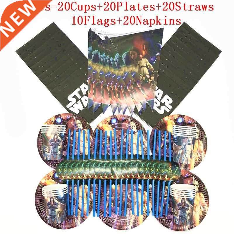 100pcs/90pcs Cartoon Star Wars Theme Cutlery Party Decorati