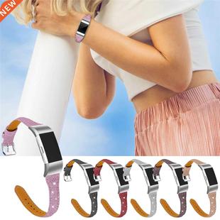 Retro Leather rap For Fitbit Charge 5 Watch Band New Fashi