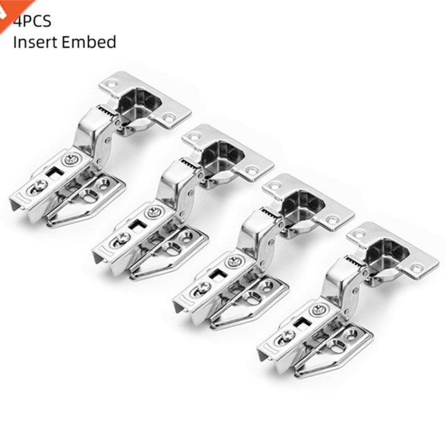 4PCS Hinge Stainless Steel Hydraulic Cabinet Hinges Damper B