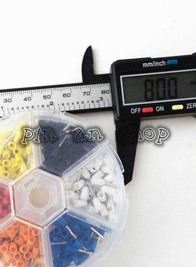 6 colors 00pcs/box E0508 Bootlace cooper Ferrules kit set