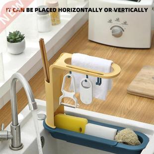 Storage Sink Drainer Telescopic Basket Rack Kitchen
