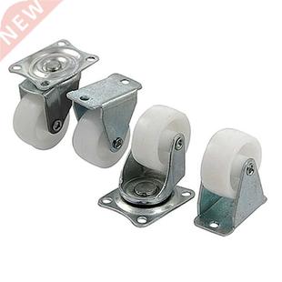 Fixed White Plate Swivel Caster Castor PCS