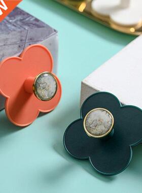 Self Adhesive Four Leaf Clover Wall Hooks Set of 4 Key Keych