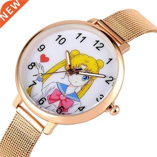Watch Fashion Band 9;s Quart Mesh Bracelet Gold Women& Rose