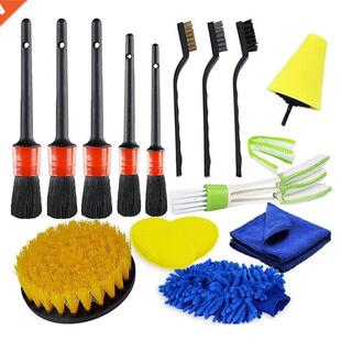 15 Pcs Car Cleaning Brush Detailing Brush Set Dirt Dust Clea