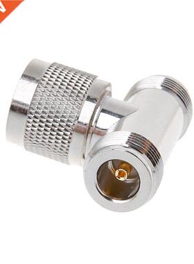 T Shape N Male To 2 N Female Triple RF Connector 3-way Coaxi