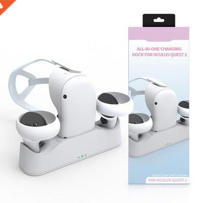 Magnetc Chargng Dock Staton wth Batteres for Quest 2 Gl