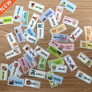 100Pcs Name Tag Sticker Customize Stickers Waterproof Perso