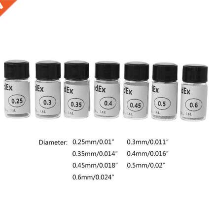 7 Bottle 1.25W BGA Reballing Balls 0.25/0.3/0.35/0.4/0.45/0.