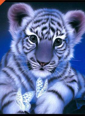 5D Diamond painting Animal Tiger DIY cross stitch sticker di