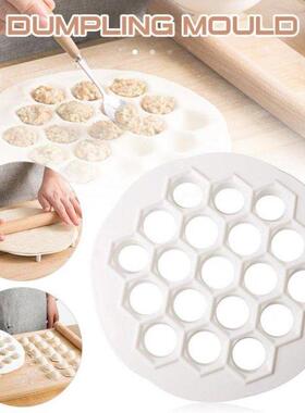 3Pcs/set Dumplng Mould 2 Szes Plastc Ravol Maker Ktche