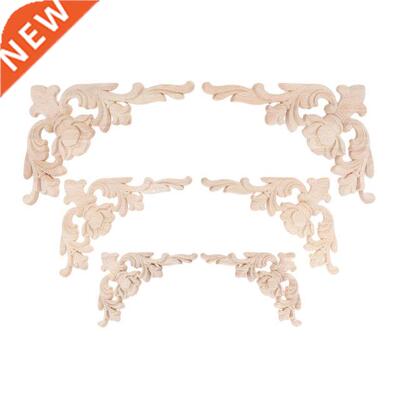 1pc Vintage Unpainted Woodcarving Corner Decal Corner Onlay