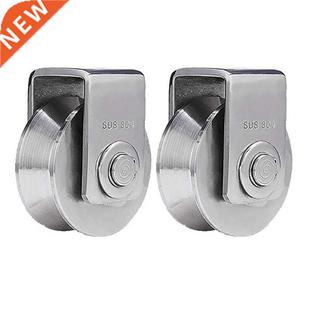 Roller Sliding Inch Steel Stainless 304 Pulley Type 2Pcs