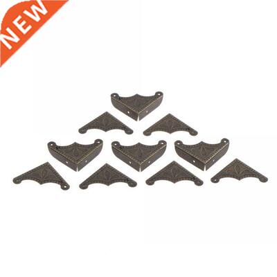10pcs/lot Corner Brackets Antique Brass Jewelry Wine Gift Bo