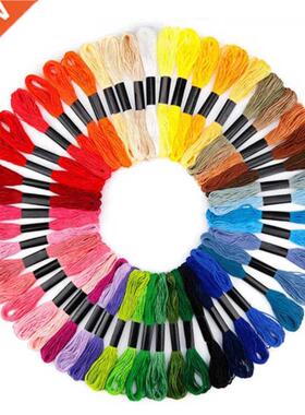 12/24/50/100pcs/lot Multicolor Cotton Cross Stitch Embroider