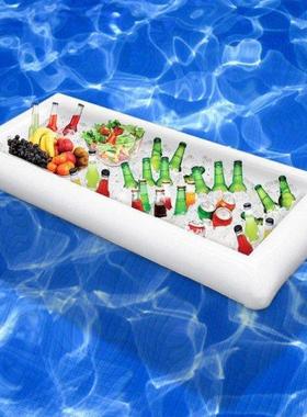 White Inflatable Ice Trough Durable PVC Water Entertainment