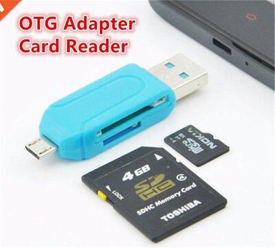 Micro USB Charger Converter 2 in 1 SD TF Card Reader Micro U