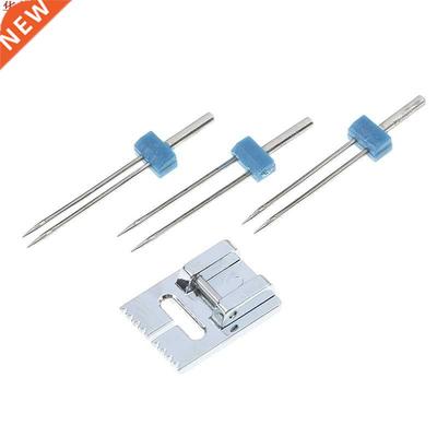 1 jeu de rainures Pintuck pied-de-biche + 3 tailles Double D