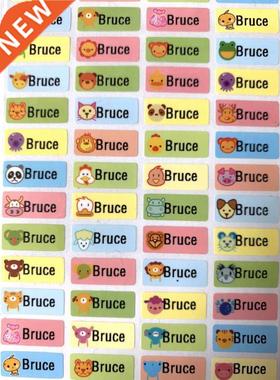 3 Size Cute Carton Children Stickers Name Customize Stickers