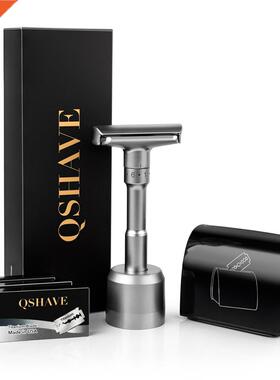 QSHAVE Adjustable Safety Razor kit Men's Shaving kit Hol