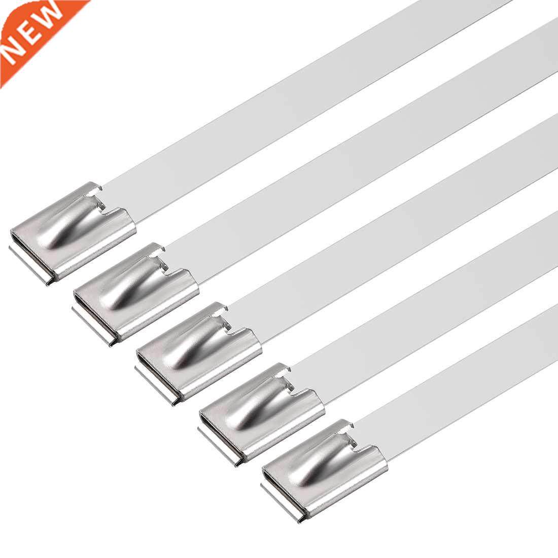 30pcs 12 Inch Stainless Steel Cable Zip Ties 0.4 Inch Width