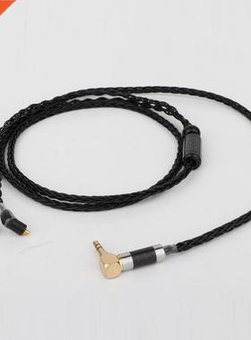 Preffair 3.5 Right angled stereo Plug 8 Core Silver Plated