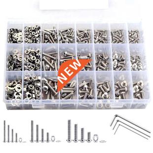 900PCS Hexagon Hex Socket Button Round Head Screw Set M M4