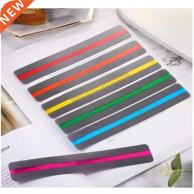8 Pieces Reng Guide Strips Highlighter Colored Overlays B