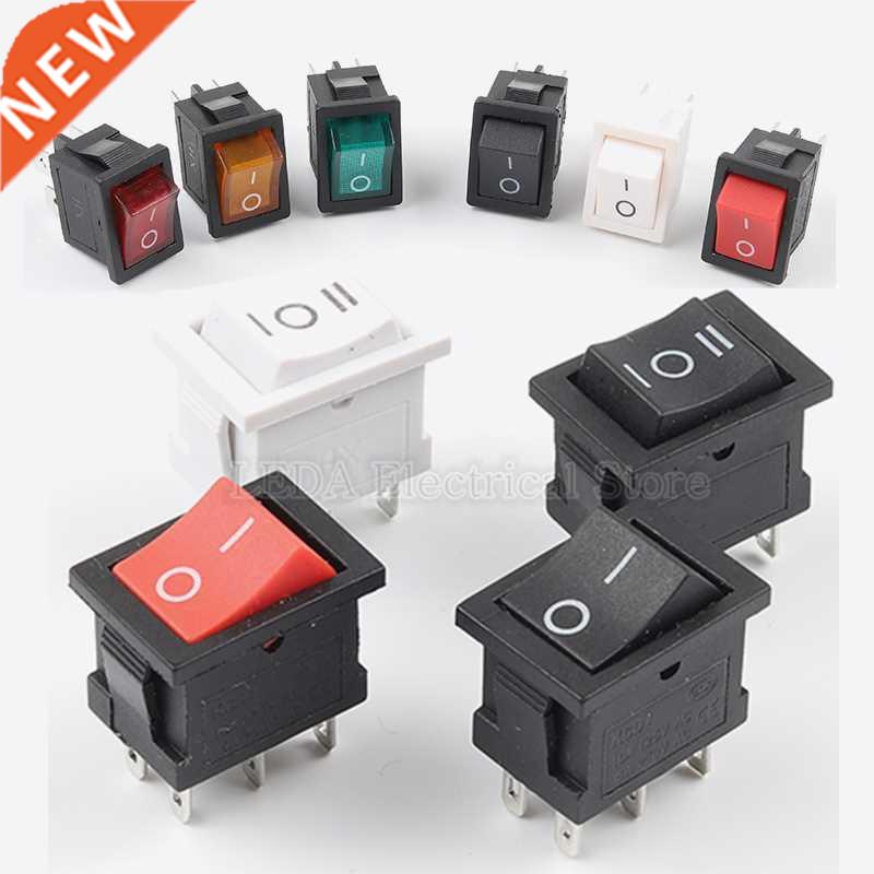 5Pcs KCD1 4Pin 6Pin 6A 250VAC 10A 125VAC 21X15mm Snap Rocker