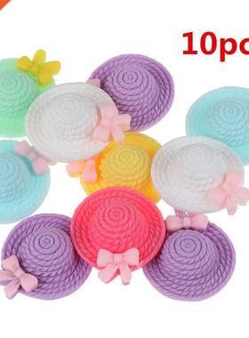 10pcs Resin Hats Embellishments Flatback Cabochon Scrapbook