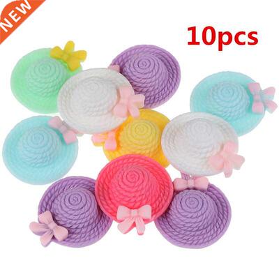 10pcs Resin Hats Embellishments Flatback Cabochon Scrapbook