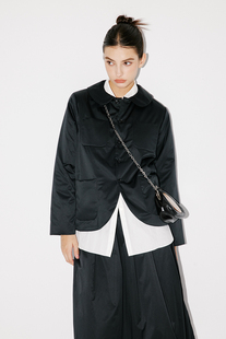 95白鸭绒百搭羽绒服女冬季 ECHO 蓬松3D 秋冬黑色短款 ISLE