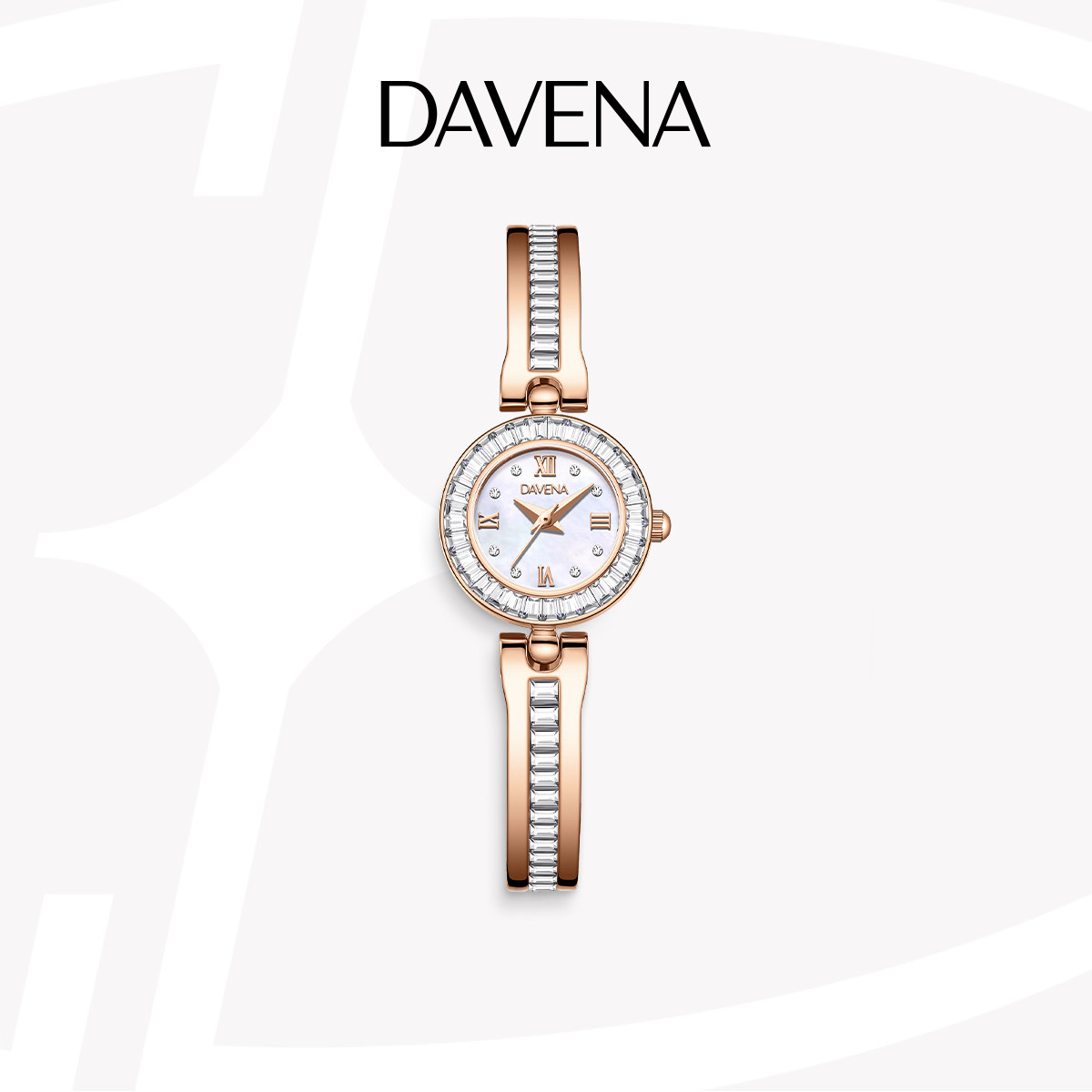DAVENA蒂玮娜手表女款轻奢小众手镯手表正品新款气质名牌女士腕表