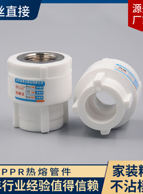 PPR内丝直接包邮白色 家用20 25 4分6分家装款热熔接头水管件管材