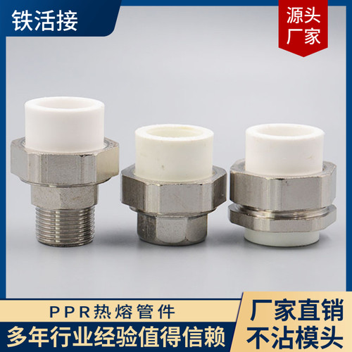 ppr水管外丝铁活接头20253240