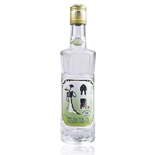 文君 52度90版 375ml 光瓶装浓香型白酒