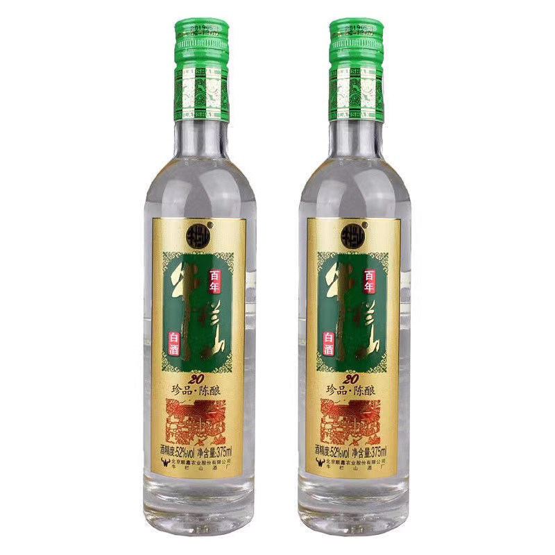 牛栏山375ml52度浓香型白酒图片