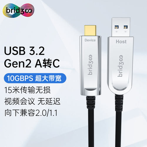 bridgeeusb光纤A转C线超大带宽