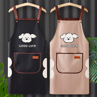 防水防油围裙定制logo印字厨房家用可爱烘焙餐饮专用工作服做饭女