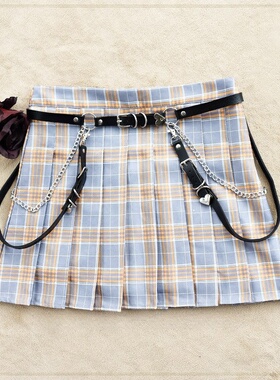 manjusaka Lolita 朋克哥特腰链 原宿少女 jk 裙子腰带搭配皮背带