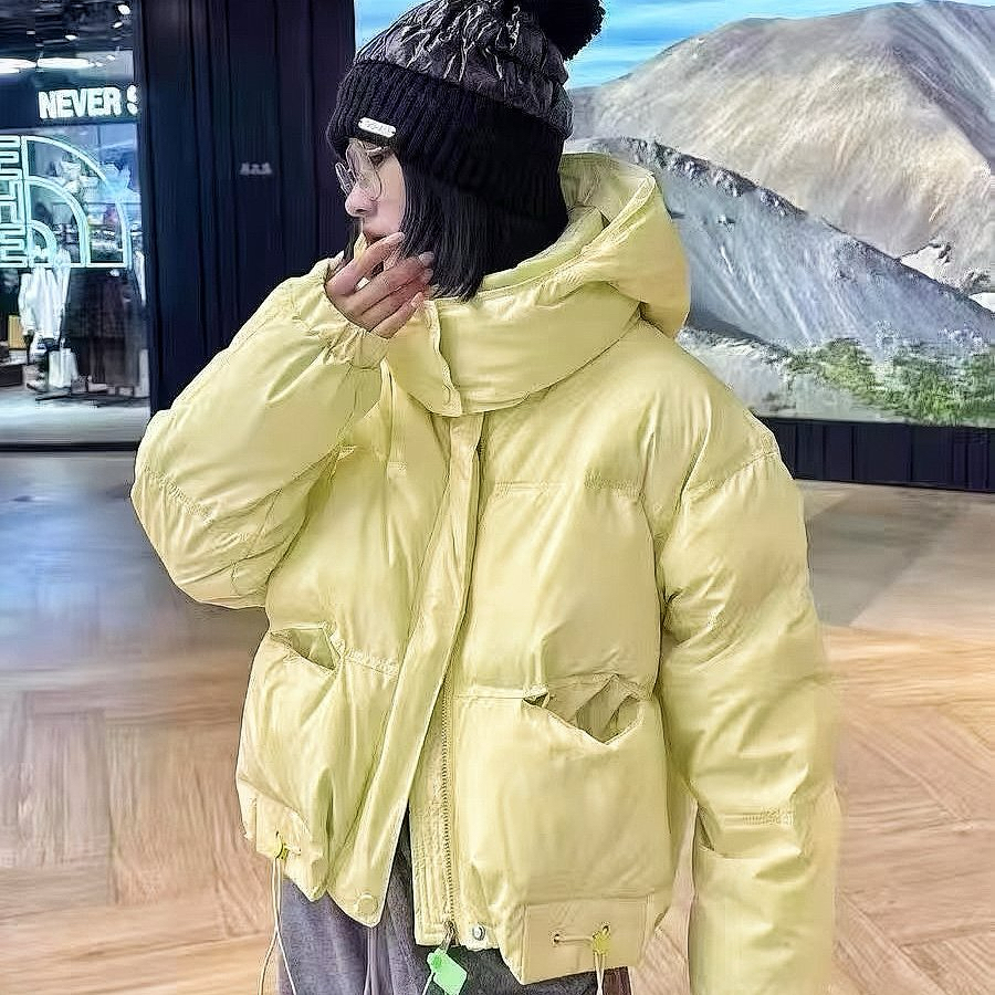 小个子肯豆风羽绒棉棉服连帽短款加厚棉衣糖果色宽松韩版小棉袄