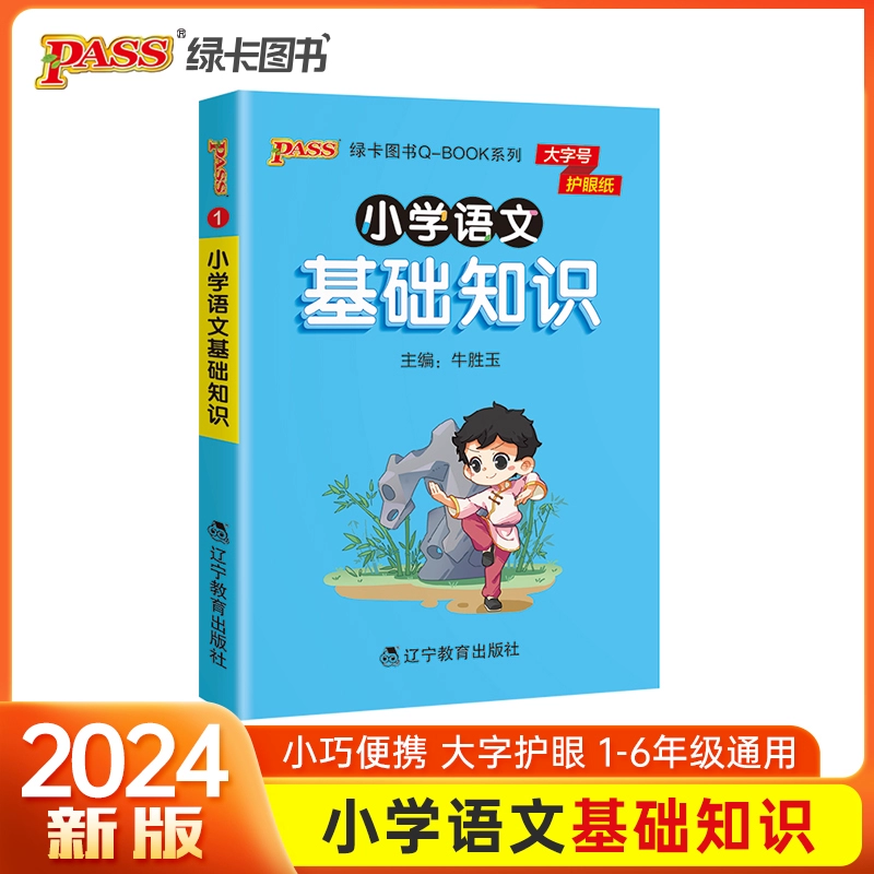小学语文基础知识点 一二三四五六通用版天天背Qbook小学全一册同步词语 资料包知识点大全专项 册PASS绿卡图书