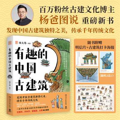 有趣的中国古建筑 杨爸图说 杨大炜 中国建筑史梁思成 历史的照妖镜我与地坛史铁生系列 古建筑艺术趣味读物 湖南文艺新华书籍