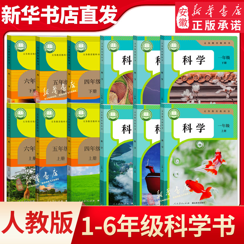 新版 人教版小学一二三四五六年级上册科学书课本教材教科书123456年级上册科学学生活动手册课本人民教育出版社小学科学