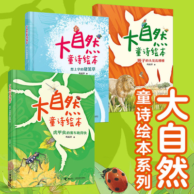 大自然童诗绘本系列全套3册