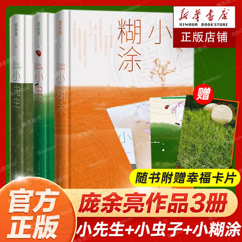 小先生+小虫子+小糊涂 套装3册 鲁迅文学奖获奖作家庞余亮作品 备课笔记簿背后记下的校园故事 充满虫趣童趣的故事 文学作品集正版