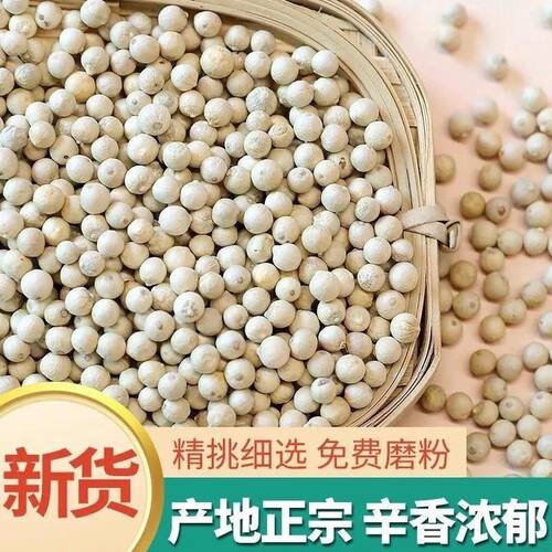 白胡椒500克海南特级胡椒可磨胡椒粉颗粒农家纯正提鲜去腥家用