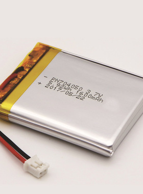 3.7V聚合物锂电池704050-1600mAh AI蓝牙音箱无线LED台灯充电电池