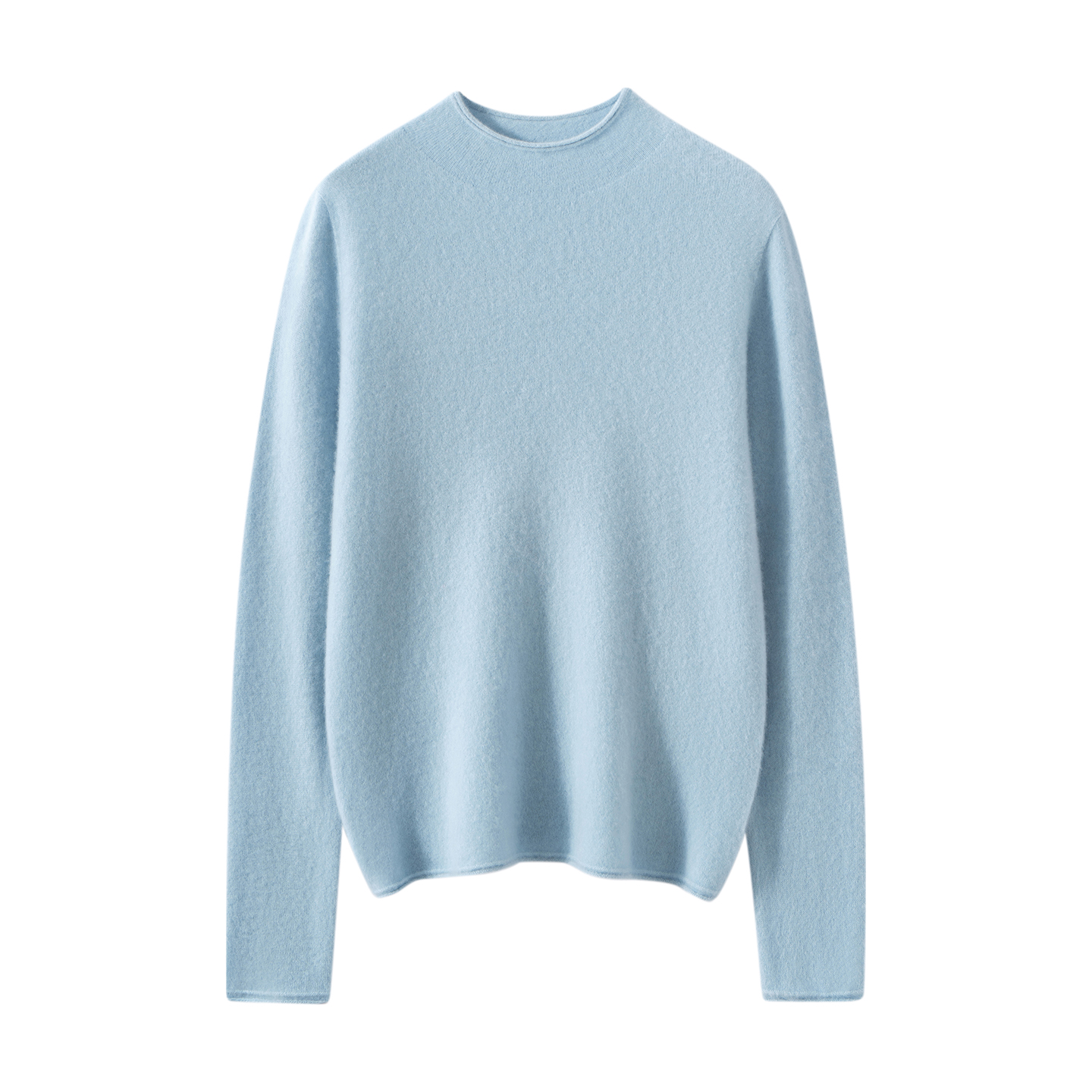 100纯山羊绒衫女半高领针织毛衣